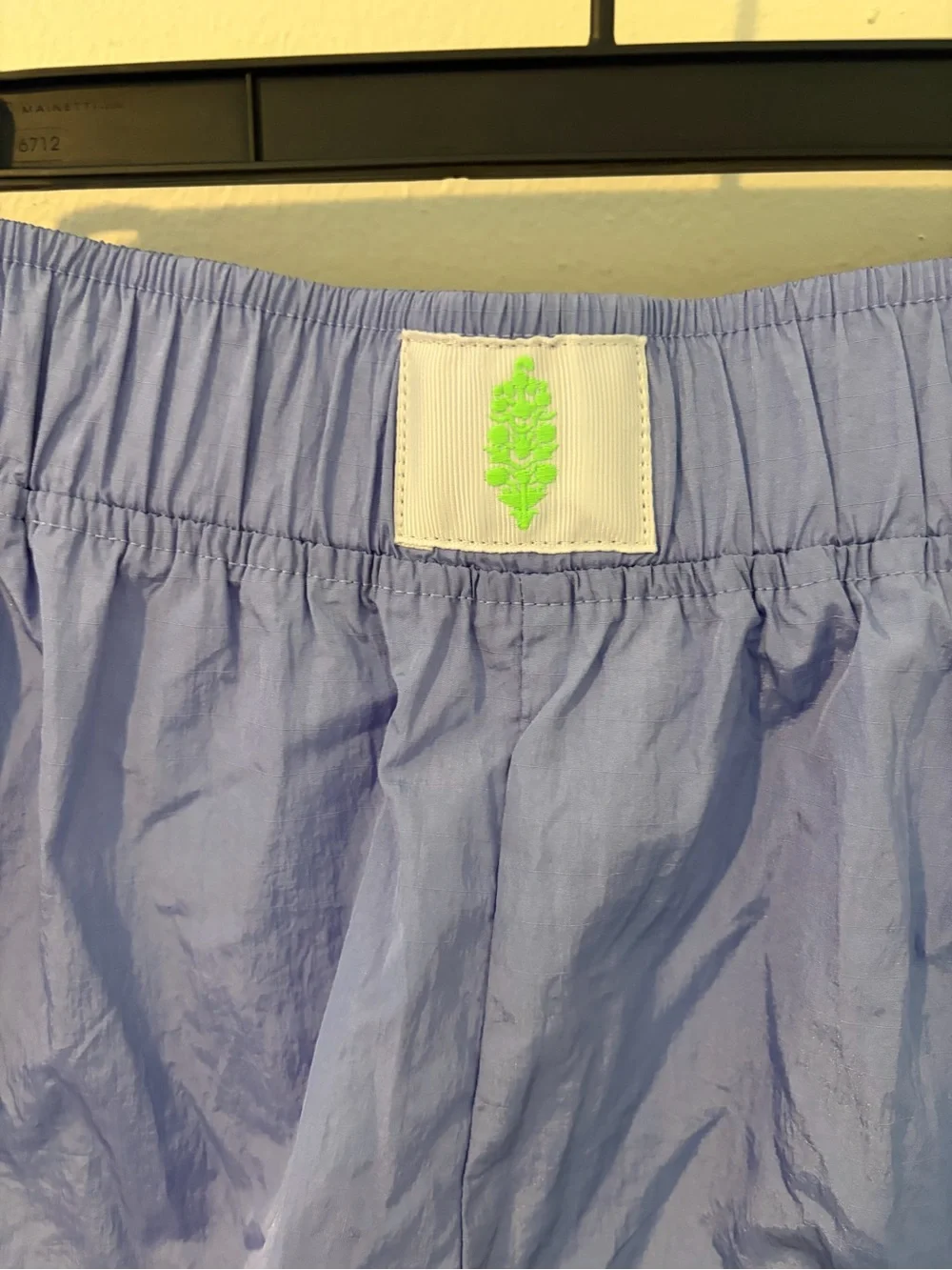 NWT Free People Periwinkle Athletic Shorts with White Piping